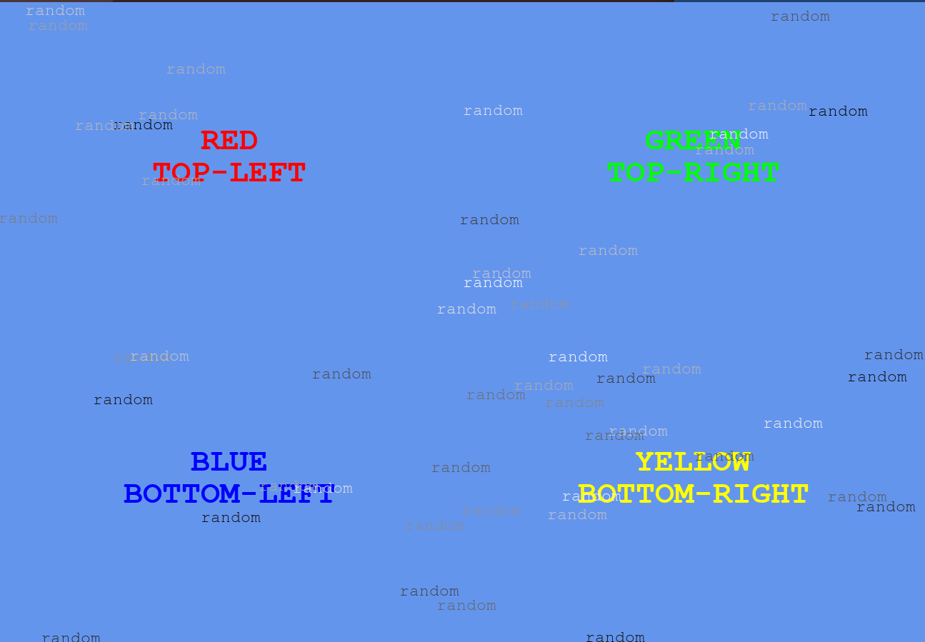 Screenshot of Visual Display with Psychtoolbox